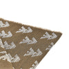 knitted scarf with eagle motif