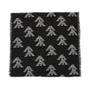 knitted scarf with eagle motif