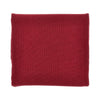 wool scarf with logo embroidery