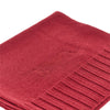 wool scarf with logo embroidery