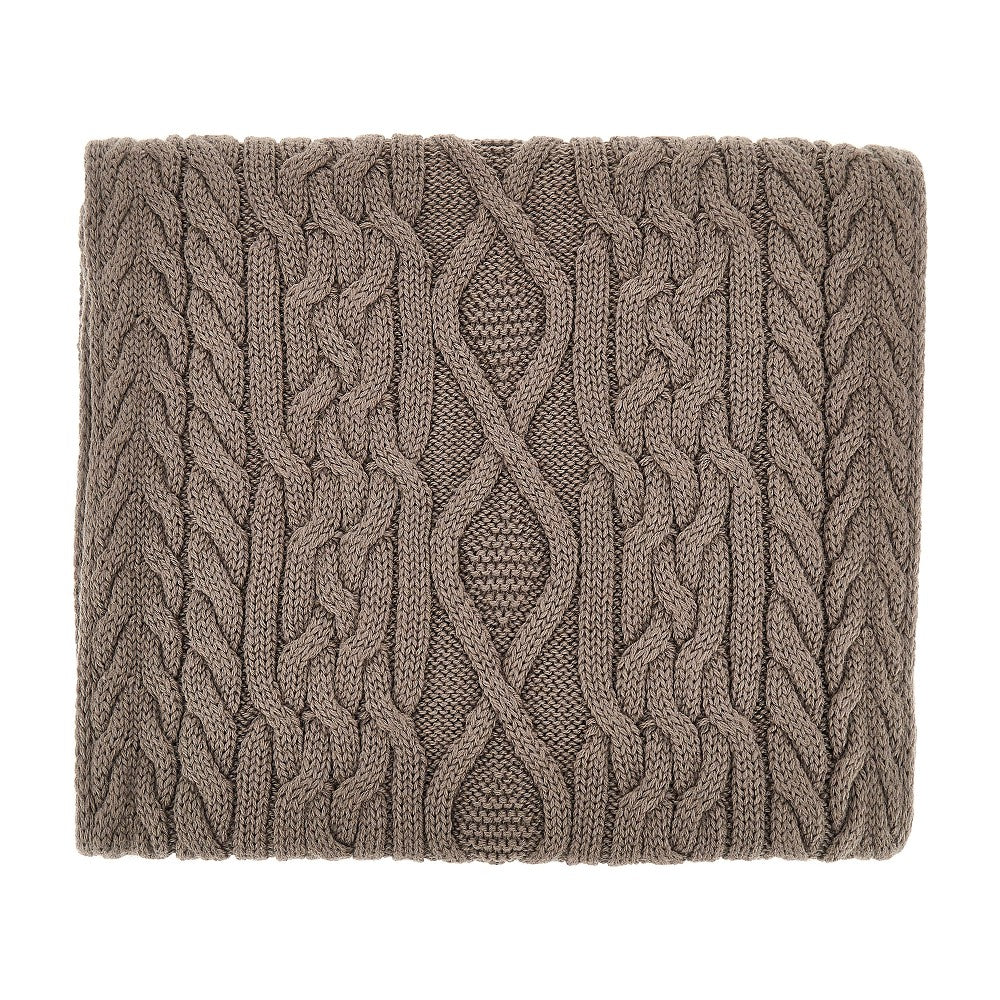 EMPORIO ARMANI OS wool-blend scarf with logo label