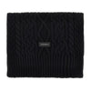 wool-blend scarf with logo label