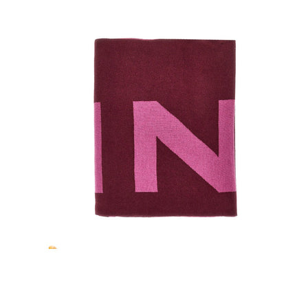 PINKO OS wool-blend scarf with jacquard logo