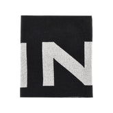 PINKO OS wool-blend scarf with jacquard logo