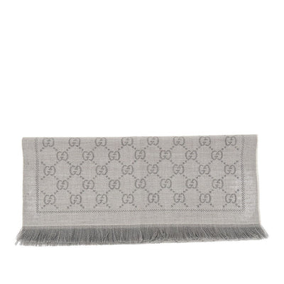gg jacquard wool scarf