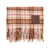 check cashmere scarf