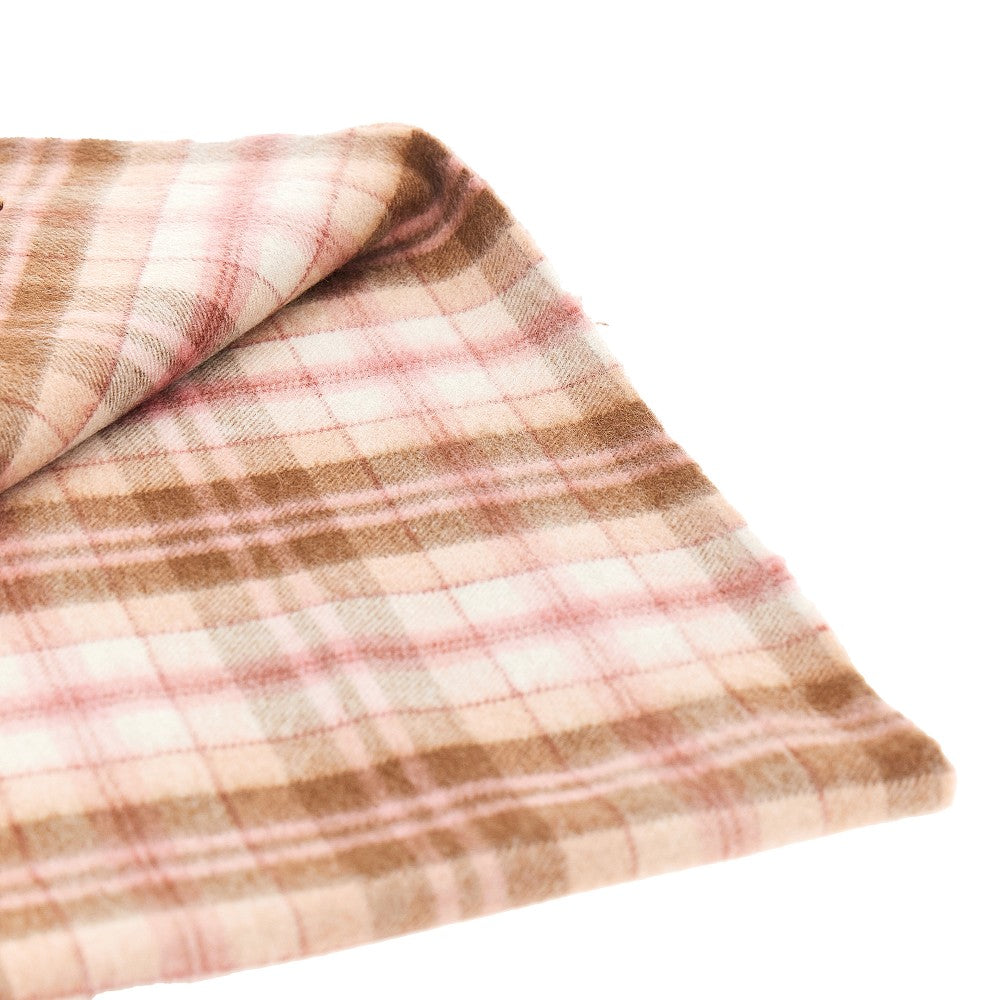 check cashmere scarf