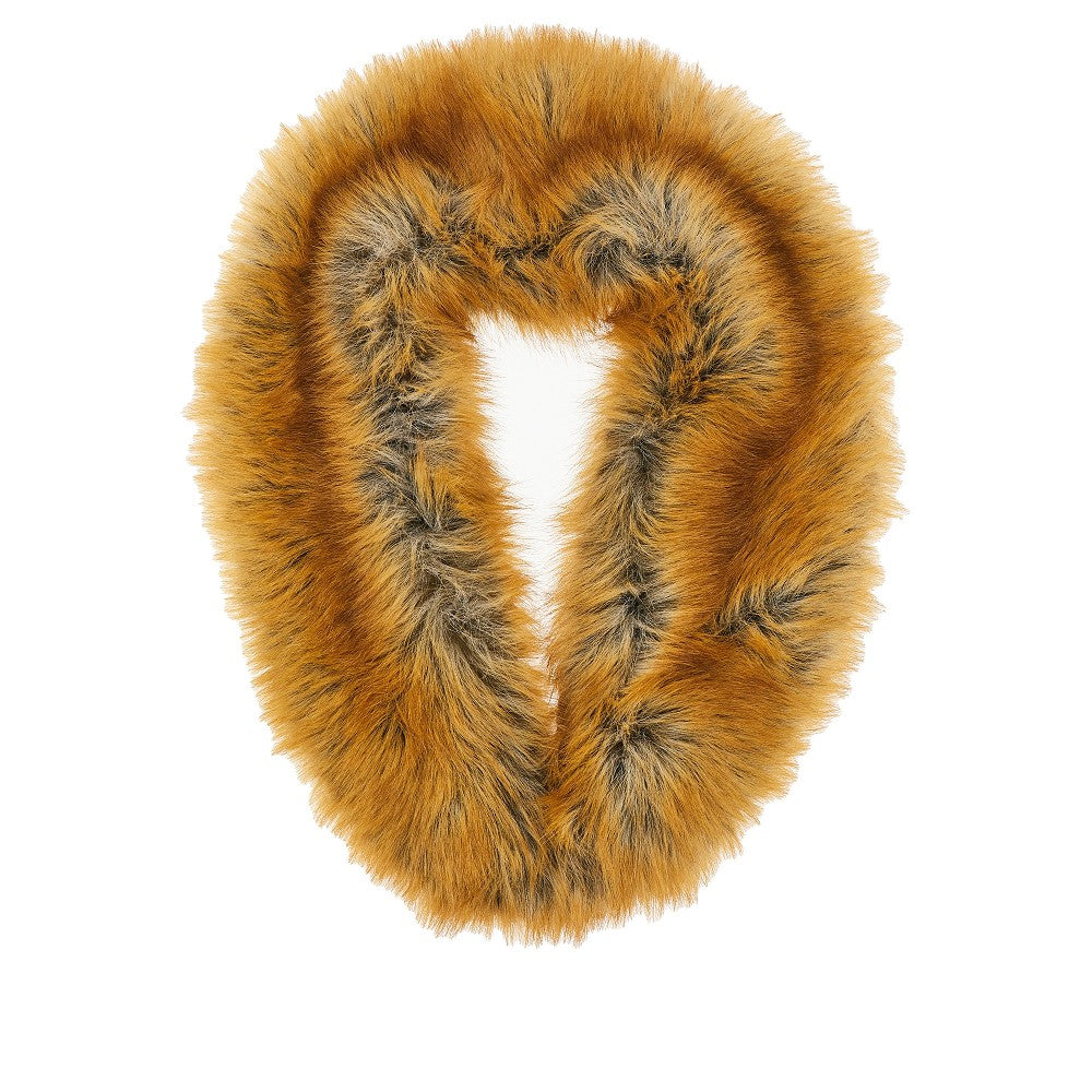 zofia faux fur shawl collar