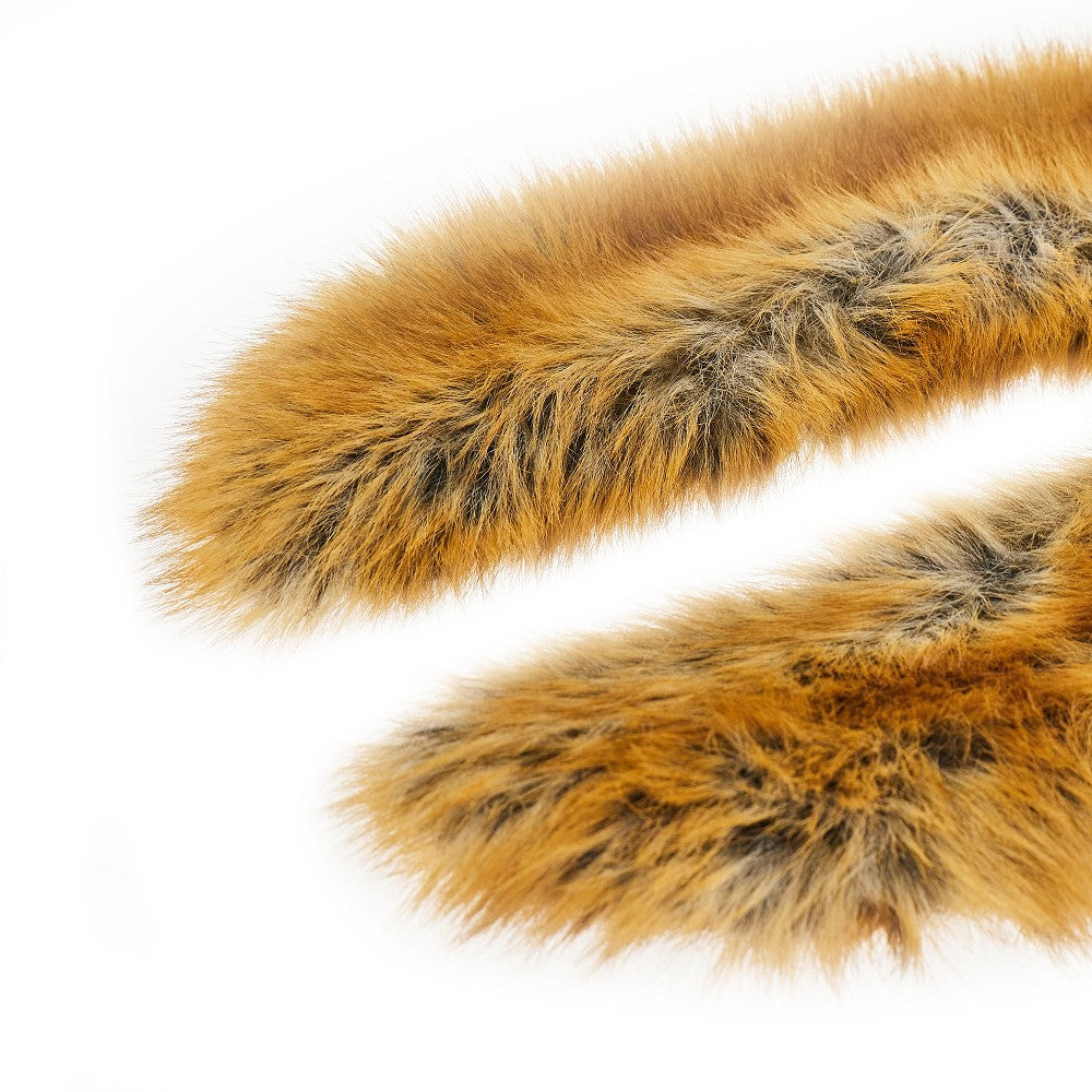 zofia faux fur shawl collar