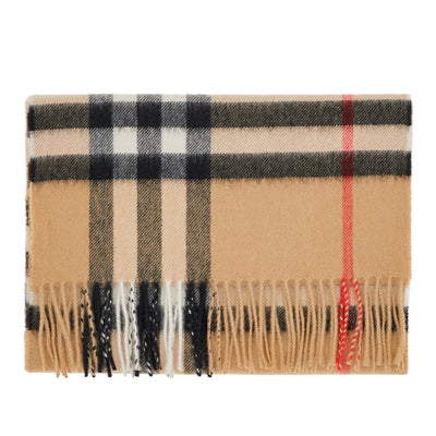 check cashmere scarf