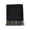 check wool reversible cape