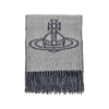 single orb double-face wool scarf