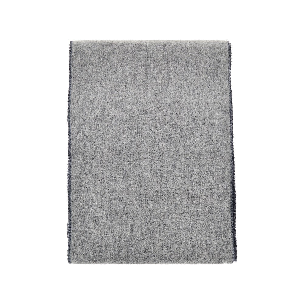 single orb double-face wool scarf