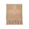 single orb double-face wool scarf