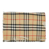 BURBERRY OS check wool and silk scarf