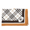 check silk scarf
