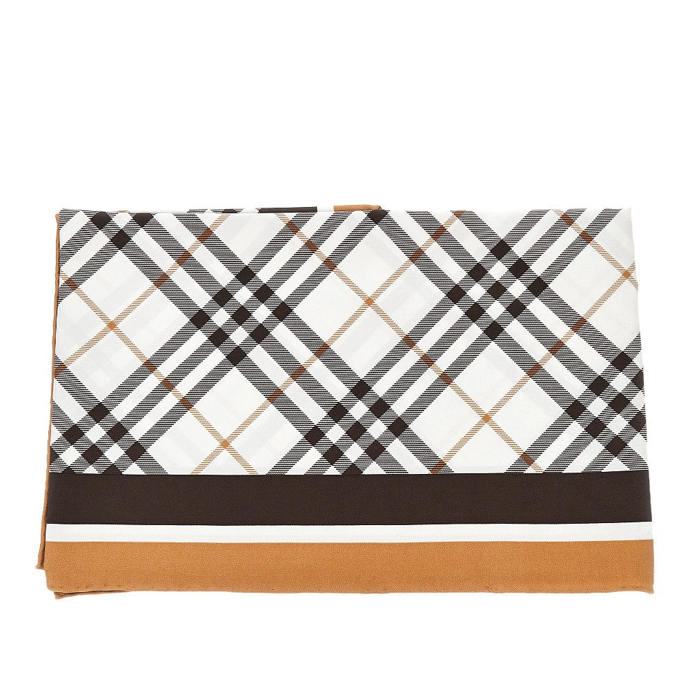BURBERRY OS check silk scarf