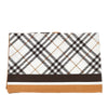 check silk scarf