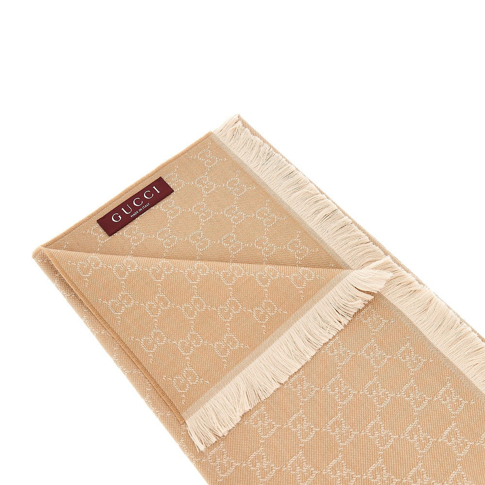 GUCCI OS gg jacquard wool scarf