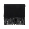 jacquard logo wool scarf
