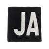 jacquard logo wool scarf