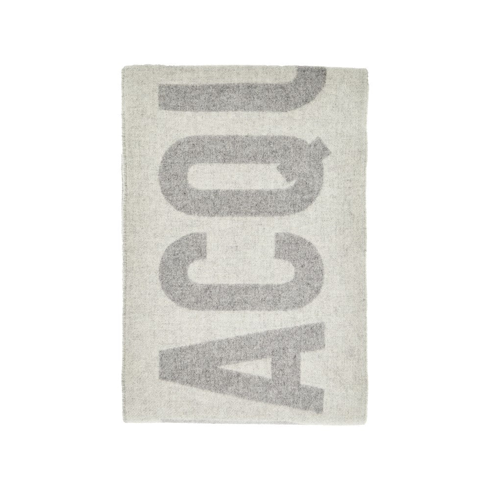 JACQUEMUS OS jacquard logo wool scarf