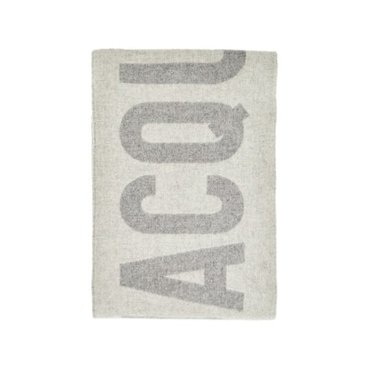 JACQUEMUS OS jacquard logo wool scarf