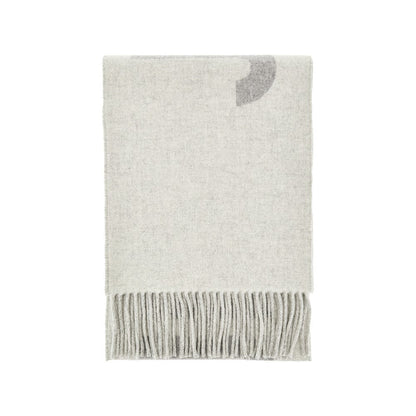 JACQUEMUS OS jacquard logo wool scarf