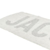 jacquard logo wool scarf