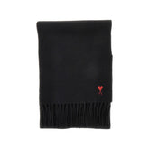 AMI OS ami de coeur embroidery scarf