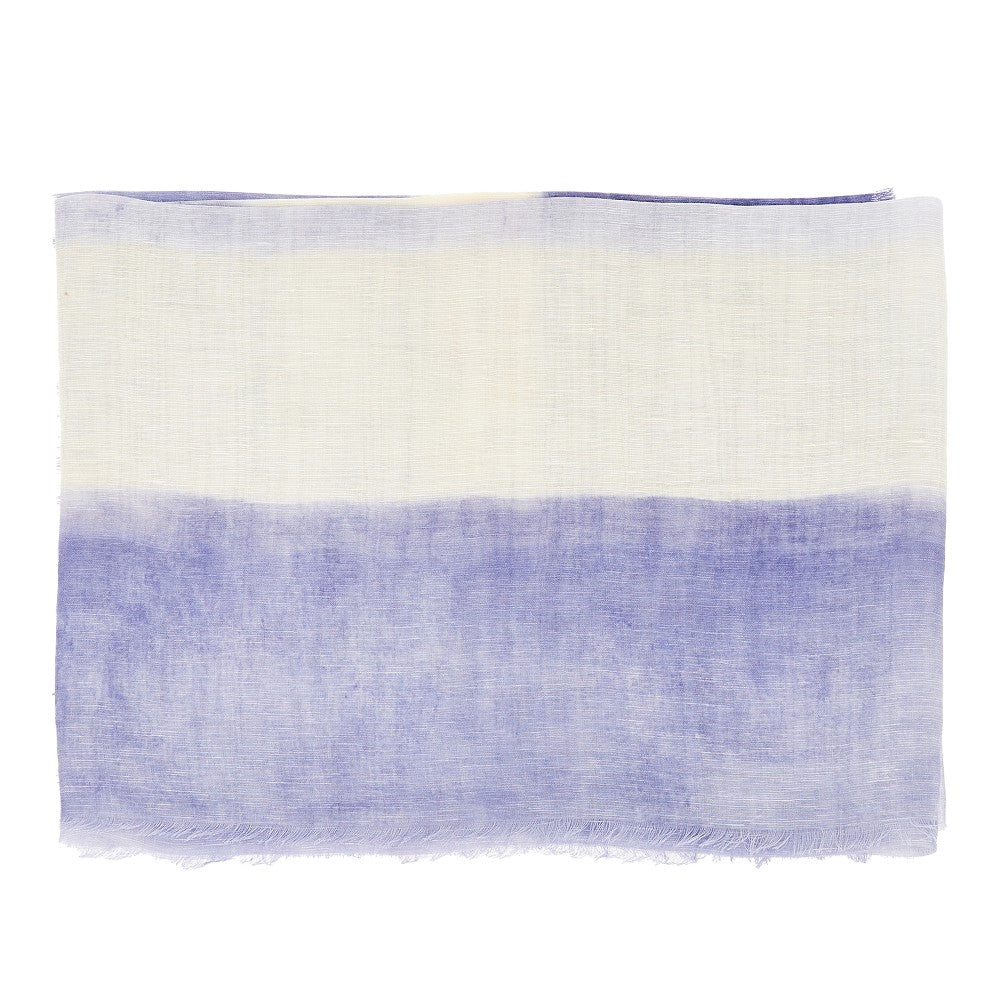 silk and linen-blend scarf
