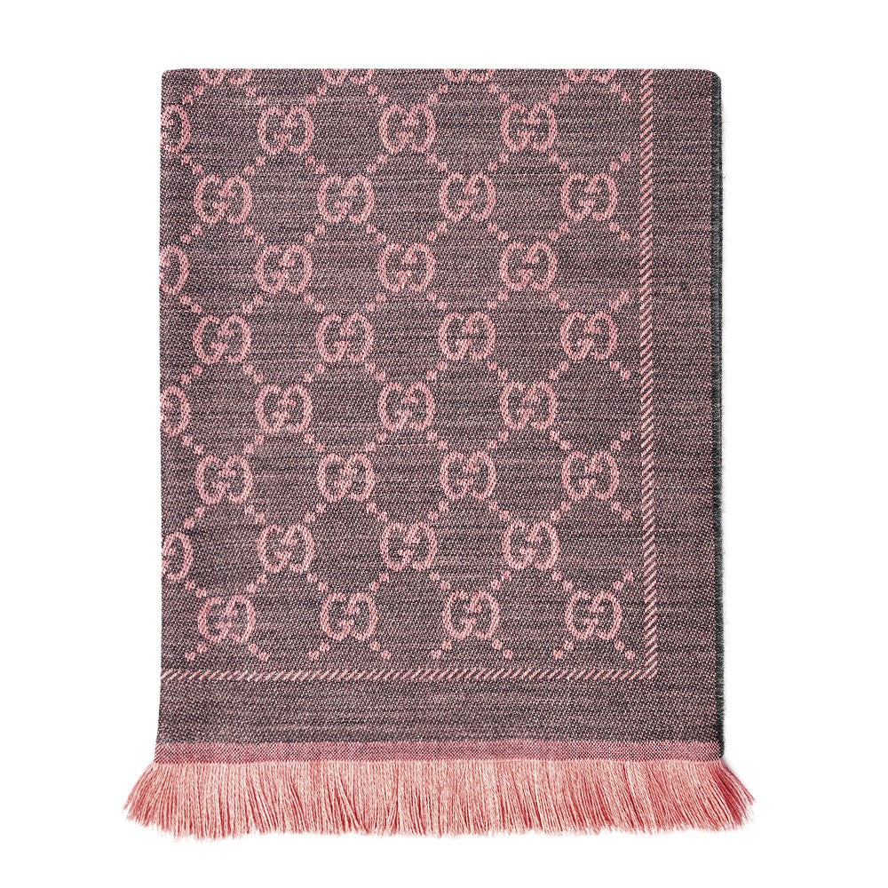 GUCCI OS gg jacquard wool scarf