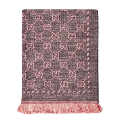 GUCCI OS gg jacquard wool scarf