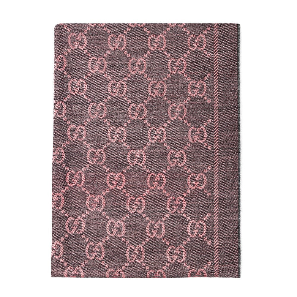 GUCCI OS gg jacquard wool scarf