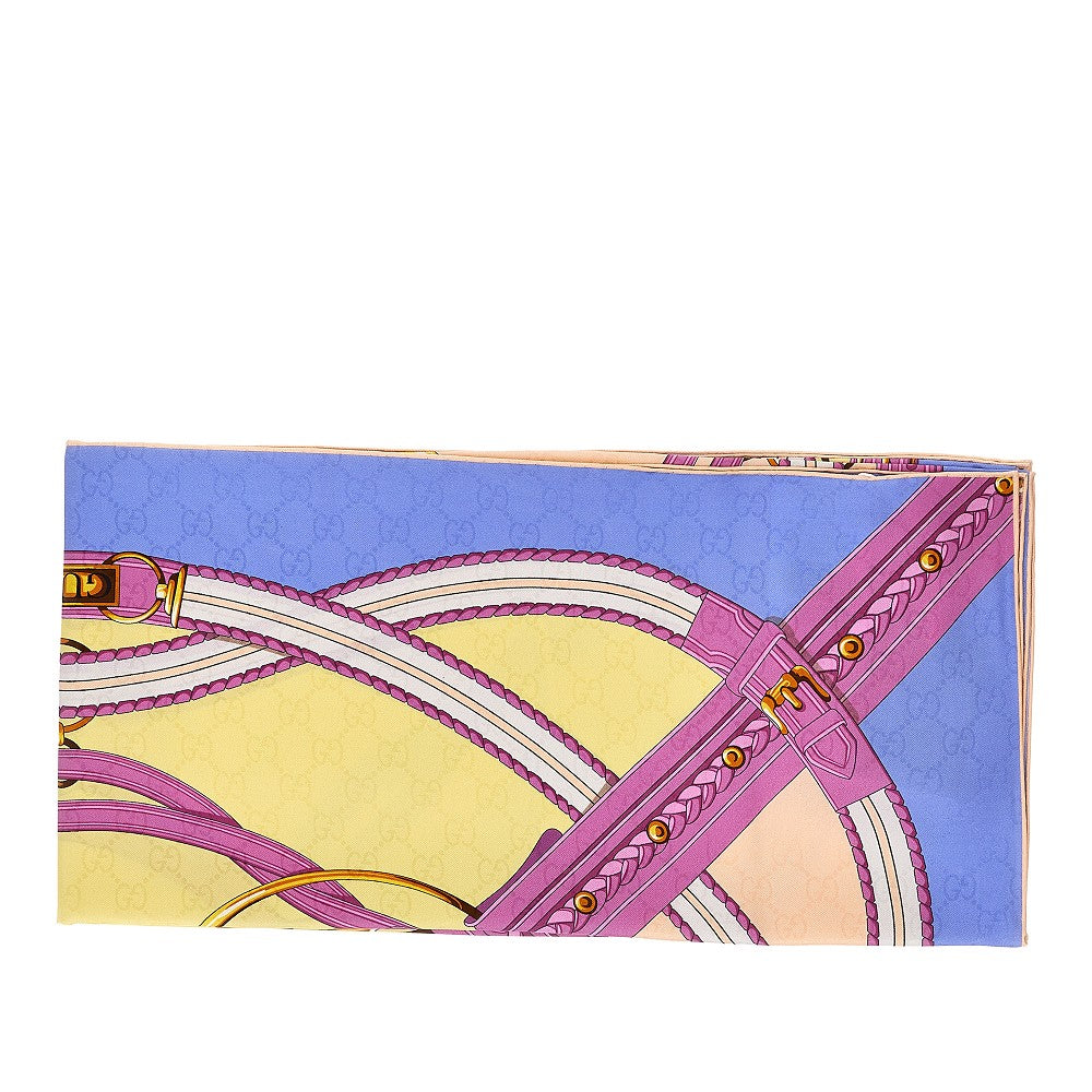 GUCCI OS silk scarf with horsebit print