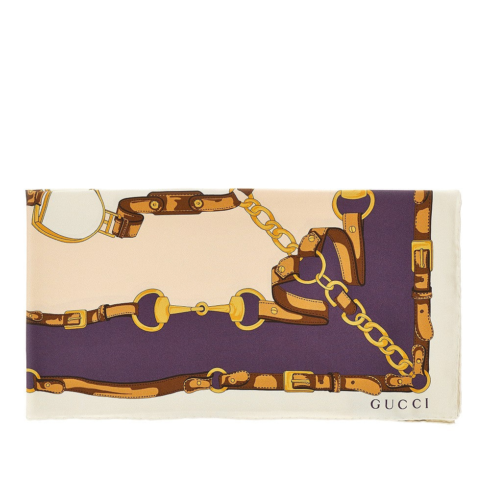 GUCCI OS silk scarf with print