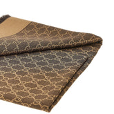 GUCCI OS silk and wool scarf with gg motif