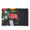 silk and wool-blend scarf with flora print
