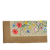 silk twill scarf with flora print