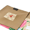 silk twill scarf with flora print