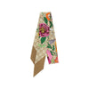 silk scarf with flora motif