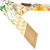 silk scarf with flora motif