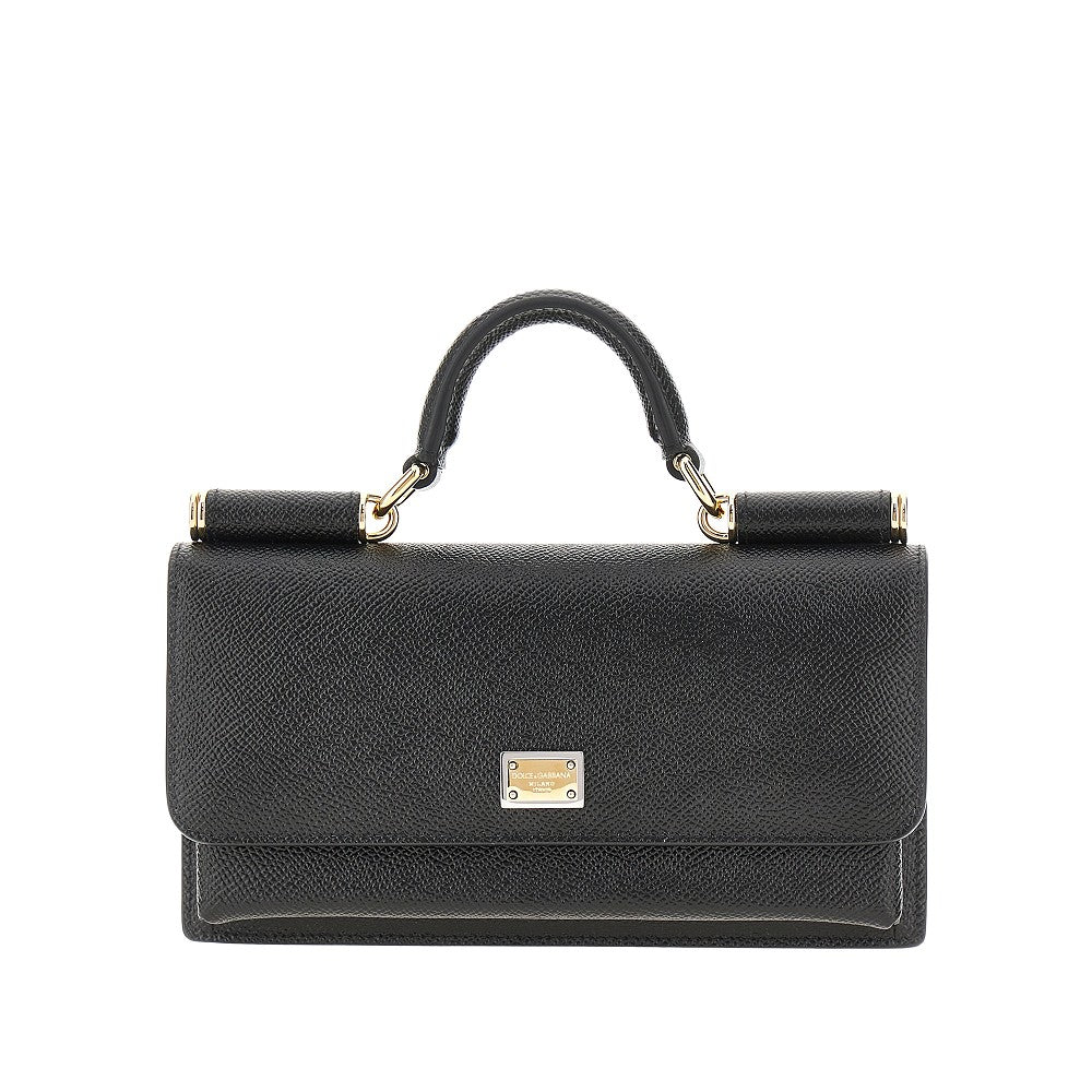 dauphine print leather mini bag
