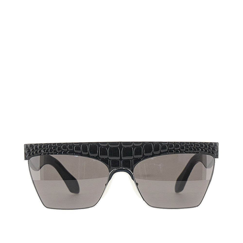 croco-effect sunglasses