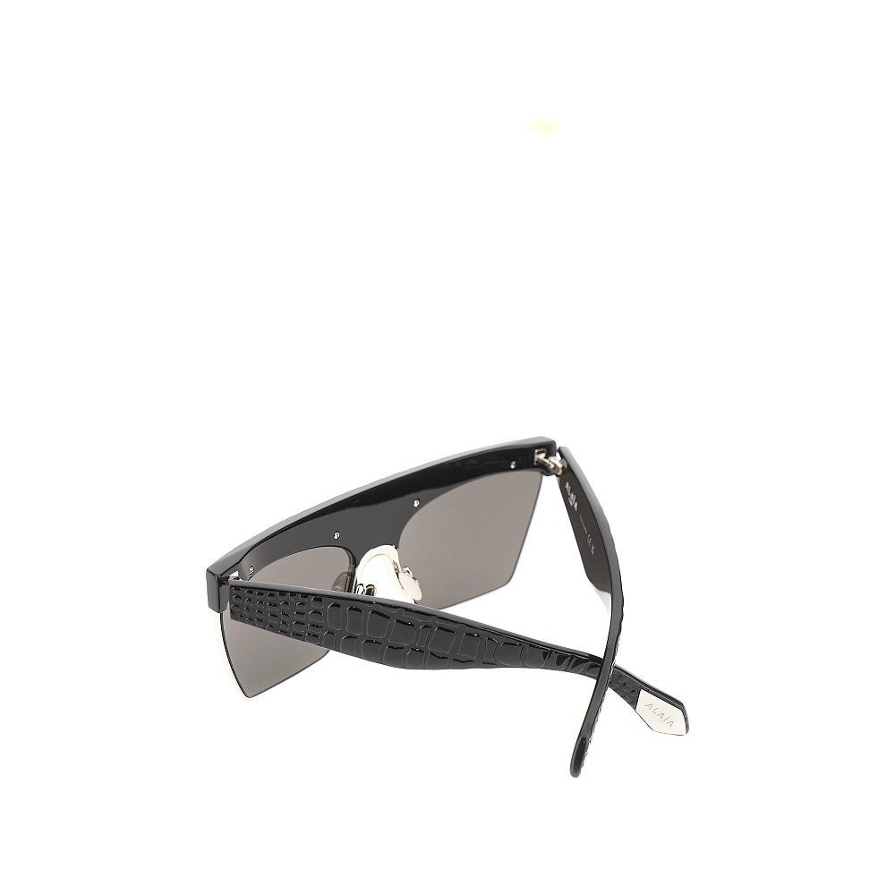ALAÏA OS croco-effect sunglasses
