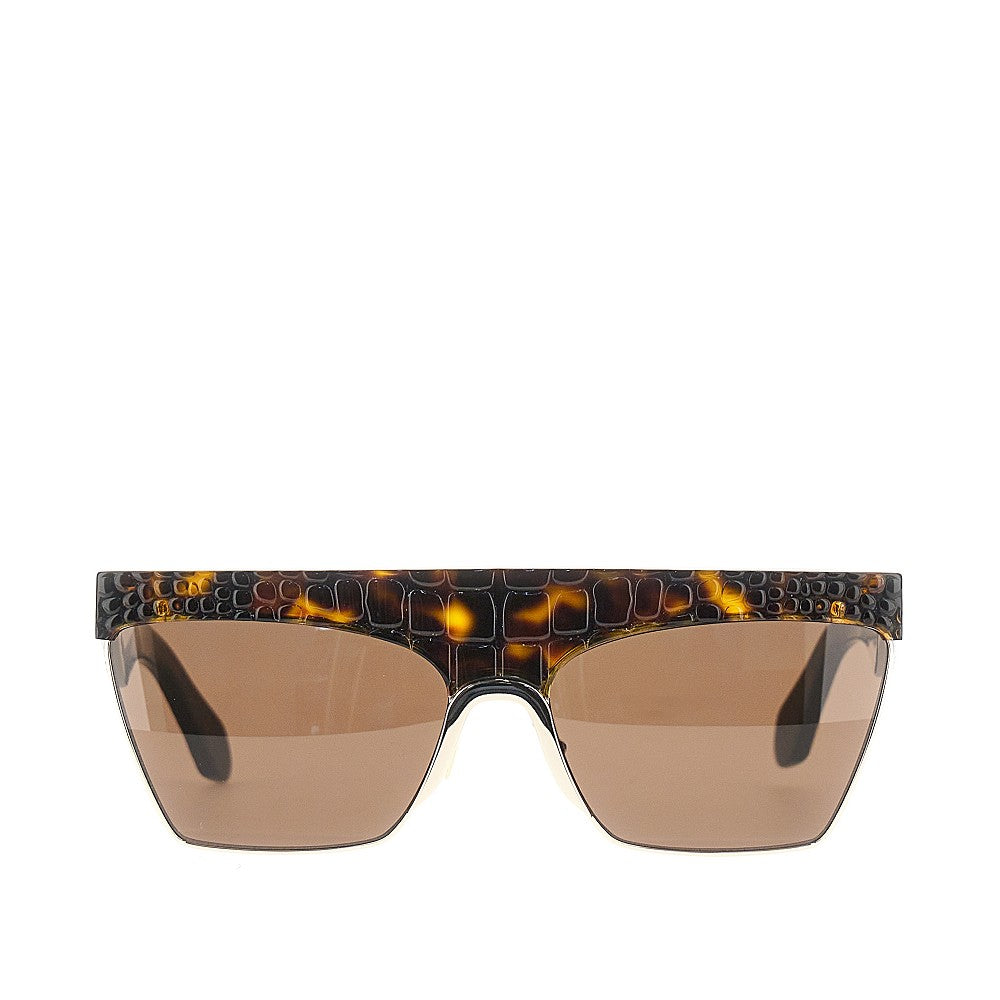 croco-effect sunglasses