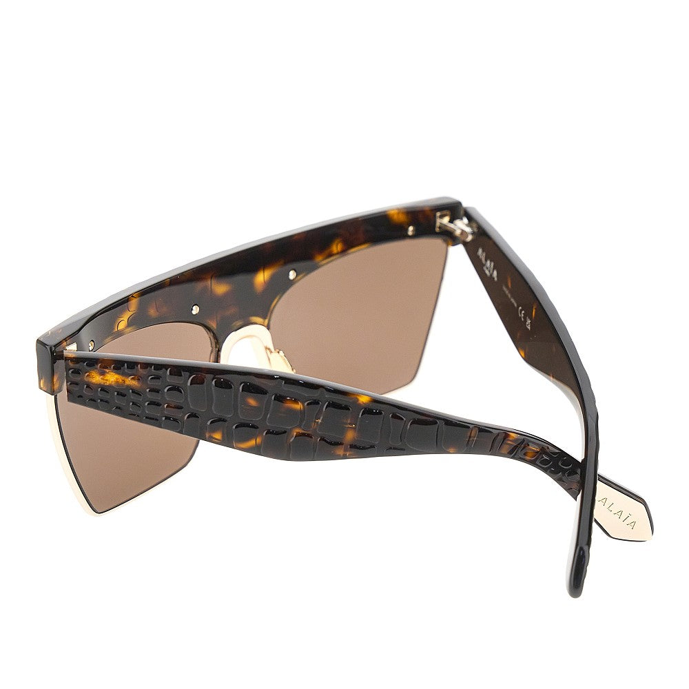ALAÏA OS croco-effect sunglasses
