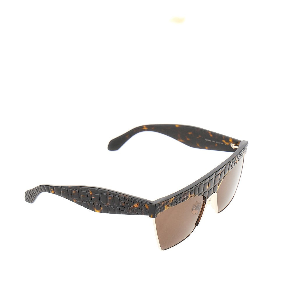 croco-effect sunglasses