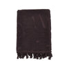 jacquard foliage motif beach towel
