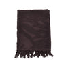 jacquard foliage motif beach towel
